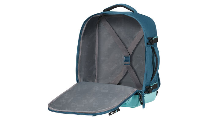 Vaateosasto ristikkäisillä kumunauhoilla