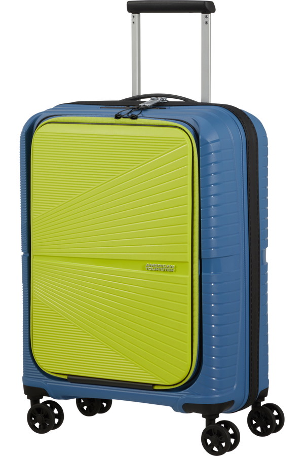 American Tourister Airconic Spinner Frontloader 15.6' 55cm  Coronet Blue/Lime American Tourister Airconic Spinner Frontloader 15.6' 55cm  Coronet Blue/Lime
