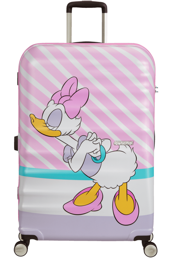 American Tourister Wavebreaker Disney Spinner 77cm  Daisy Pink Kiss