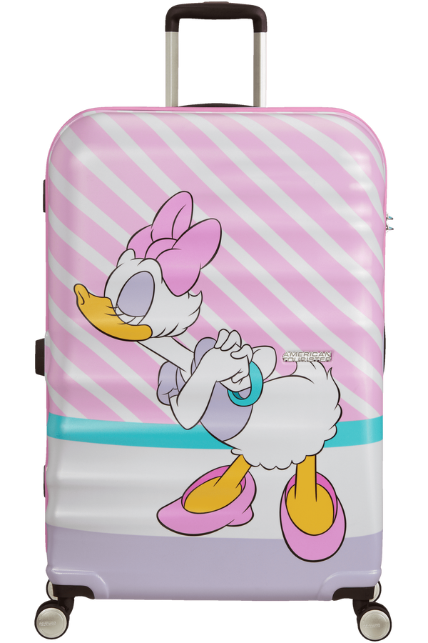 American Tourister Wavebreaker Disney Spinner 77cm Daisy Pink Kiss