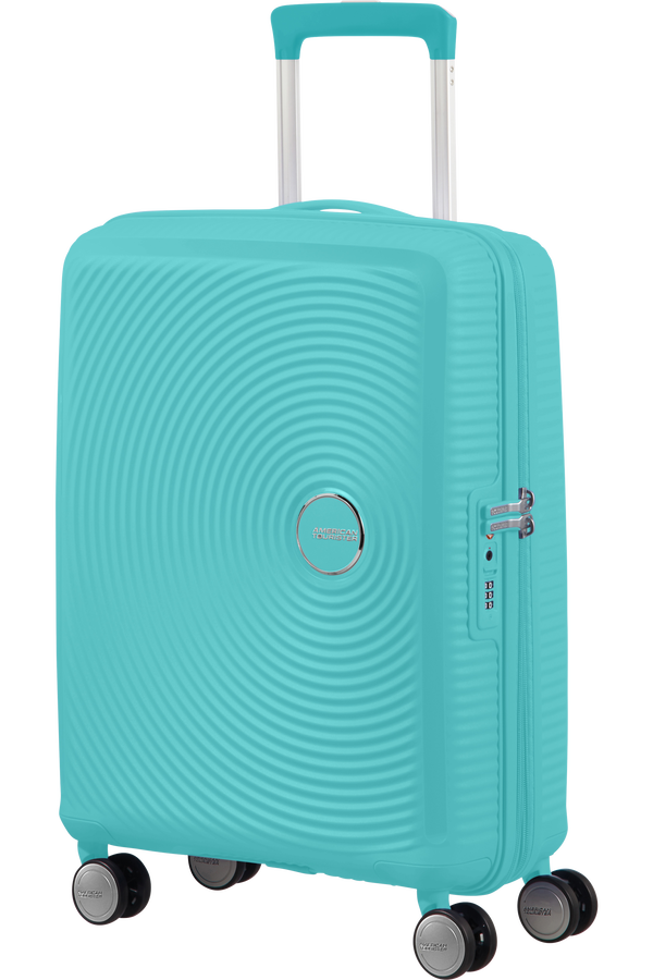 American Tourister Soundbox Spinner TSA Expandable 55cm  Poolside Blue American Tourister Soundbox Spinner TSA Expandable 55cm  Poolside Blue