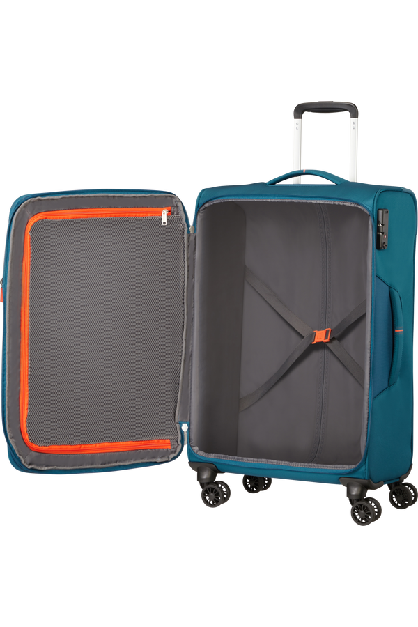 American Tourister Crosstrack Spinner Expandable 67cm  Navy/Orange American Tourister Crosstrack Spinner Expandable 67cm  Navy/Orange
