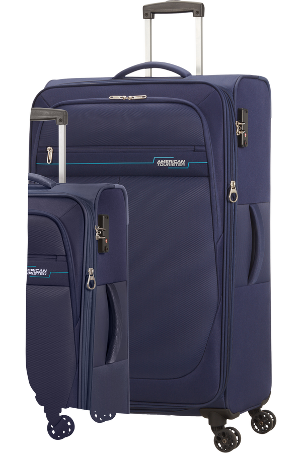 American Tourister Deep Dive 3 PC Set A  Navy/Blue