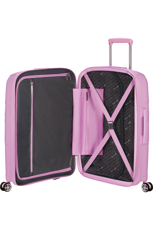 American Tourister StarVibe Spinner Expandable TSA 67cm  Metallic Pastel Lavender American Tourister StarVibe Spinner Expandable TSA 67cm  Metallic Pastel Lavender