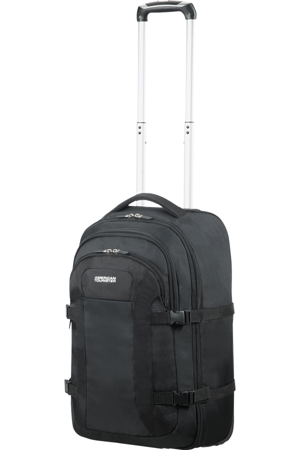 American Tourister Road Quest Laptop Backpack with Wheels 39.6cm/15.6inch  Solid Black