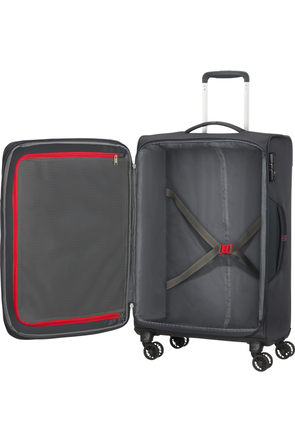 American Tourister Crosstrack Spinner Expandable 67cm  Grey/Red