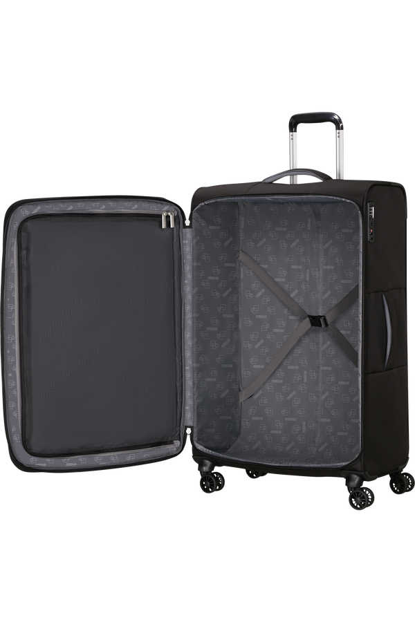 American Tourister Cloudrider Spinner EXP TSA L  Jet Black
