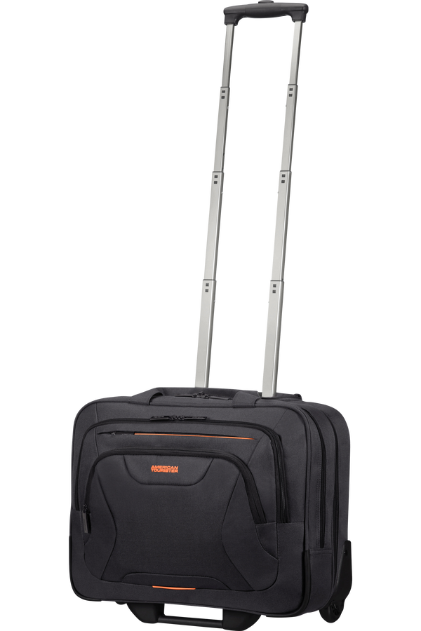 American Tourister At Work Rolling Tote  15.6inch Black/Orange American Tourister At Work Rolling Tote  15.6inch Black/Orange