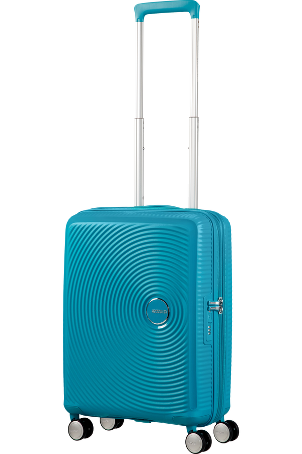 American Tourister Soundbox Spinner Expandable 55cm Summer Blue