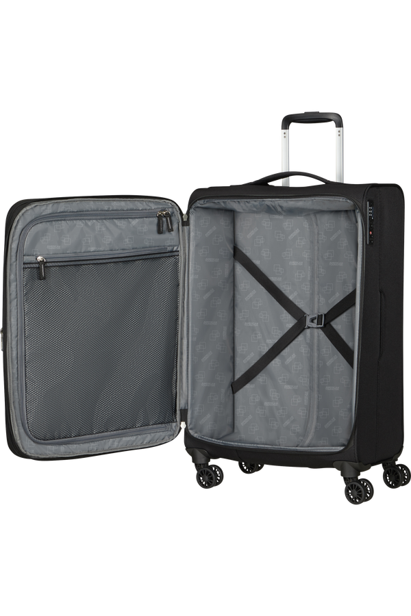 American Tourister Aerospin Spinner Expandable M  Black