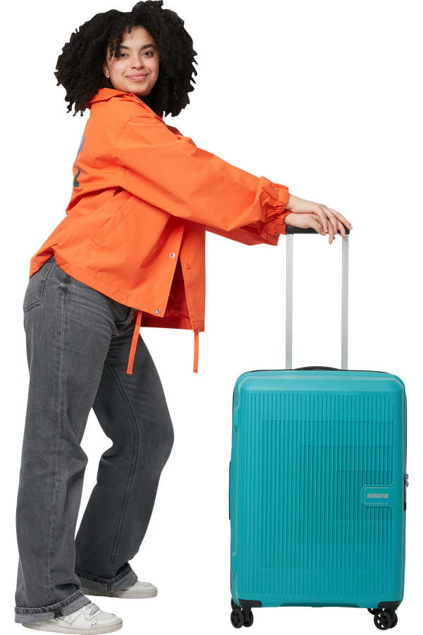 American Tourister Aerostep Spinner 67/24 Exp Tsa 67cm  Turquoise Tonic