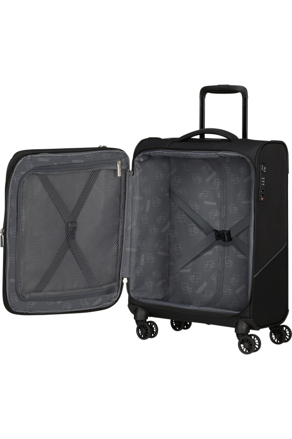 American Tourister SummerRide Spinner S EXP TSA 55cm Black American Tourister SummerRide Spinner S EXP TSA 55cm Black