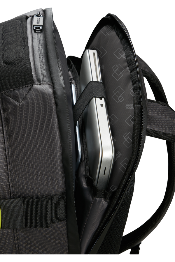 American Tourister Urban Track Laptop Backpack Coated 15.6'  Black/Lime