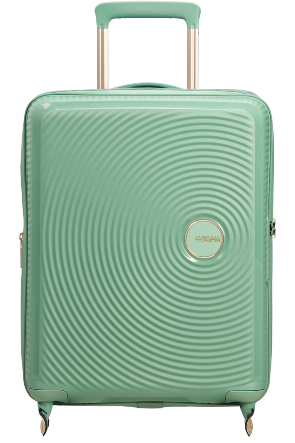 American Tourister Soundbox Spinner TSA Expandable 55cm  Almond Green/Gold