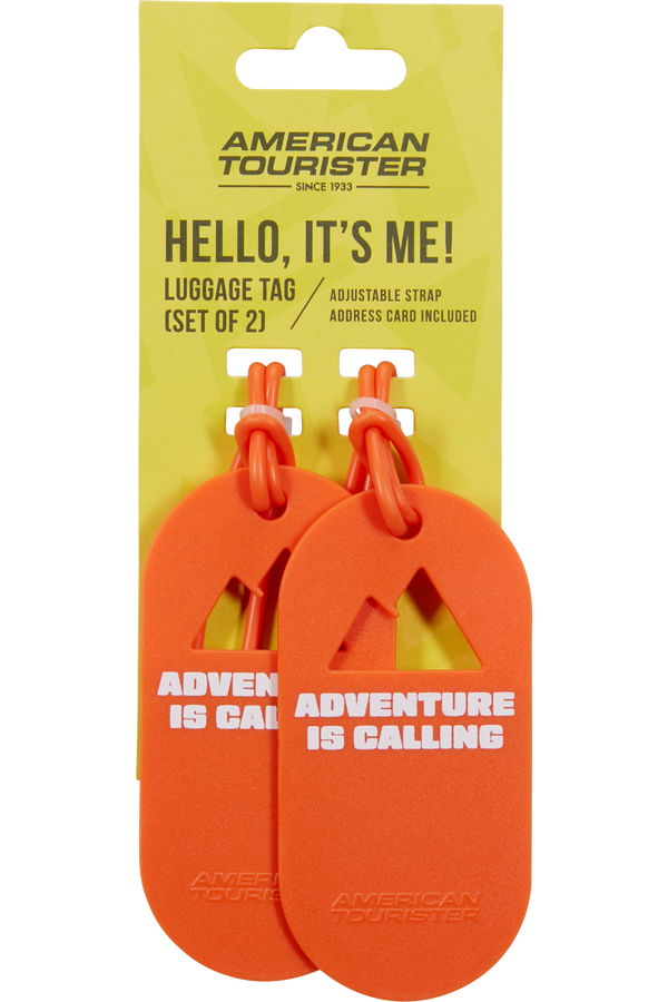 Fun Tags Nimilappu &ndash; Setti 2 kpl | American Tourister American Tourist. Ta Luggage Tag X2 Fun  Adventure Is Calling
