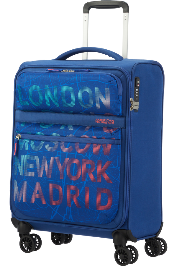 American Tourister Matchup Spinner Print TSA 55cm  City Map Blue