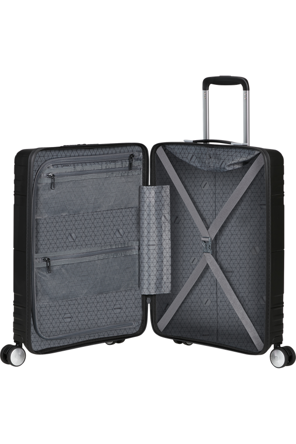 American Tourister Hello Cabin Spinner TSA Coated 55cm  Onyx Black American Tourister Hello Cabin Spinner TSA Coated 55cm  Onyx Black