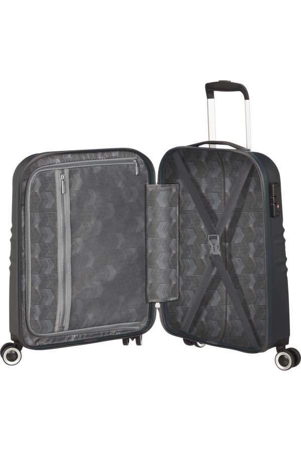 American Tourister Wavetwister Spinner TSA 55cm  Universe Black