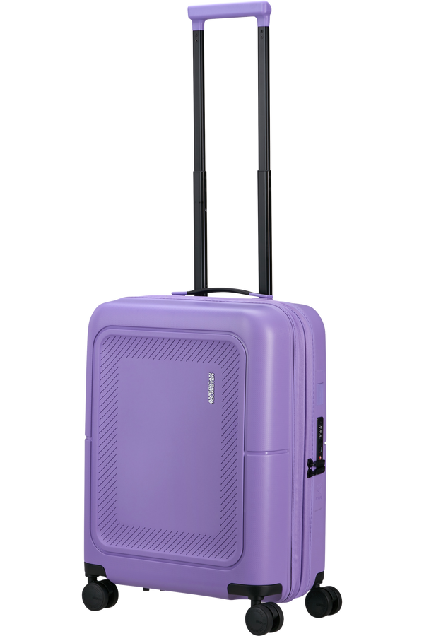 American Tourister DashPop Spinner Expandable TSA 55cm Violet Purple American Tourister DashPop Spinner Expandable TSA 55cm Violet Purple
