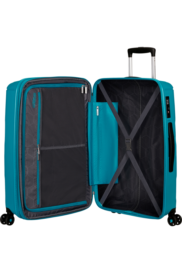 American Tourister Sunside Spinner Expandable 68cm  Totally Teal American Tourister Sunside Spinner Expandable 68cm  Totally Teal