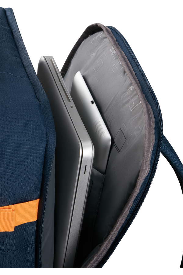 American Tourister Take2cabin Casual Backpack MS  Dark Navy/Radiant Orange