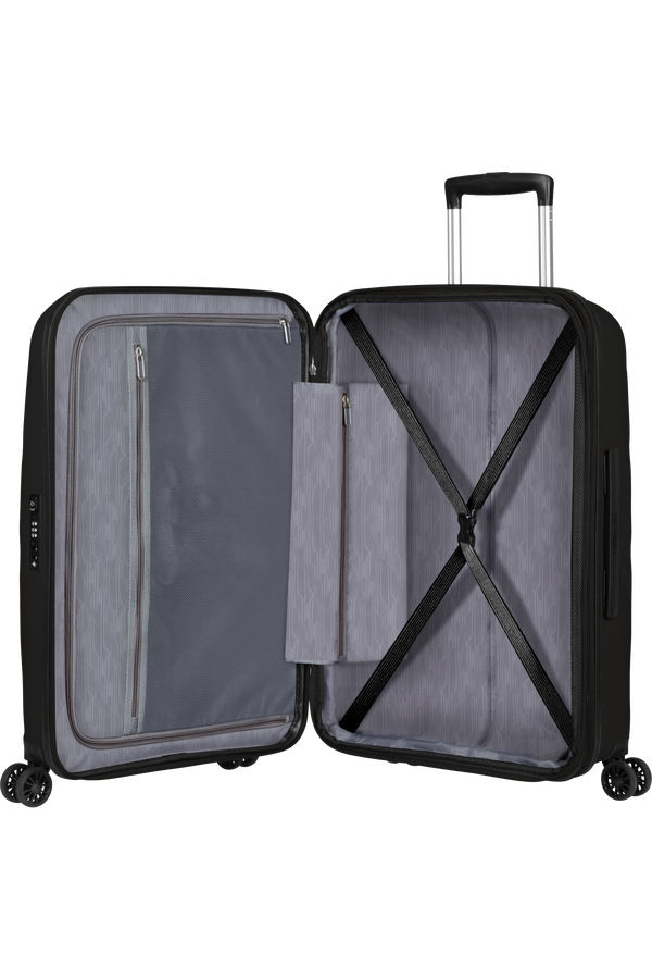 American Tourister Bon Air Dlx Spinner TSA Expandable 66cm  Black