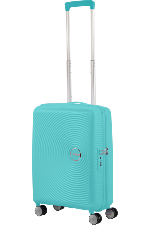 American Tourister Soundbox Spinner TSA Expandable 55cm  Poolside Blue American Tourister Soundbox Spinner TSA Expandable 55cm  Poolside Blue