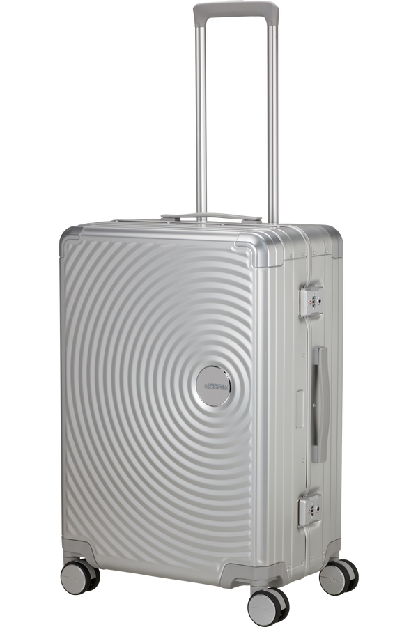 American Tourister Soundbox Alu Spinner TSA 68cm  Silver