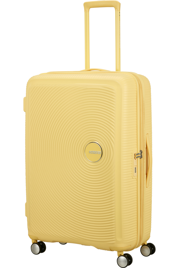 American Tourister SoundBox Spinner TSA Expandable 77cm  Pastel Yellow American Tourister SoundBox Spinner TSA Expandable 77cm  Pastel Yellow