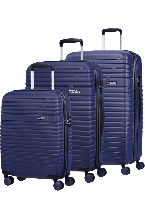 American Tourister Aero Racer 3 PC Set A  Nocturne Blue