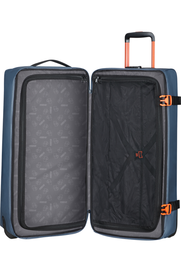 American Tourister Urban Track Duffle with Wheels Coated L  Navy/Orange American Tourister Urban Track Duffle with Wheels Coated L  Navy/Orange