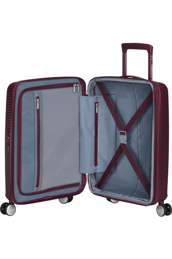 American Tourister SoundBox Spinner TSA Expandable 55cm  Wild Cherry American Tourister SoundBox Spinner TSA Expandable 55cm  Wild Cherry