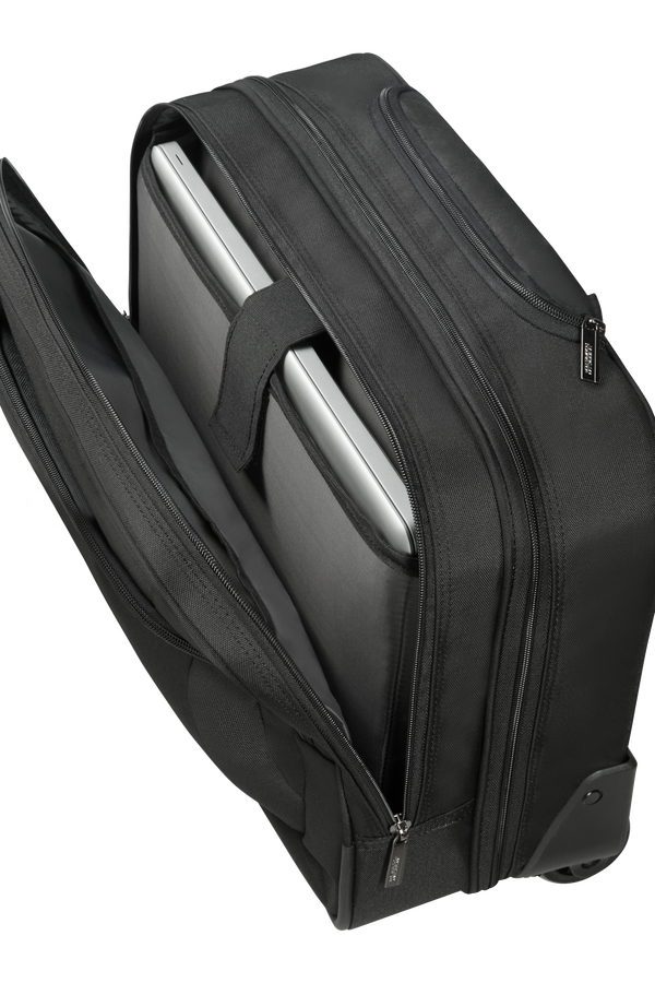 American Tourister At Work Rolling Tote  15.6inch Black/Orange American Tourister At Work Rolling Tote  15.6inch Black/Orange