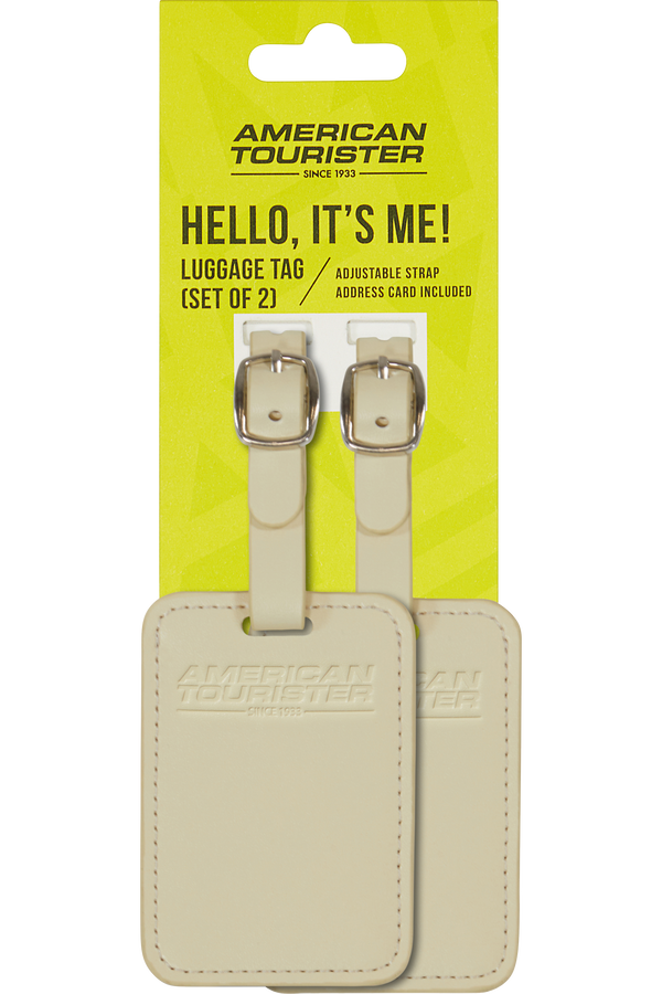 American Tourister American Tourist. Ta Luggage Tag X2  Coconut Sand