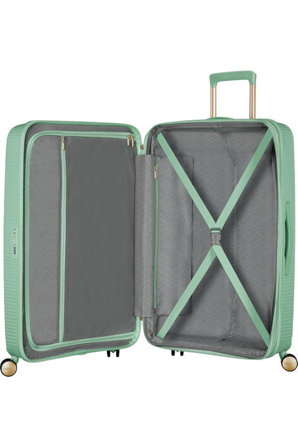 American Tourister Soundbox Spinner TSA Expandable 67cm  Almond Green/Gold