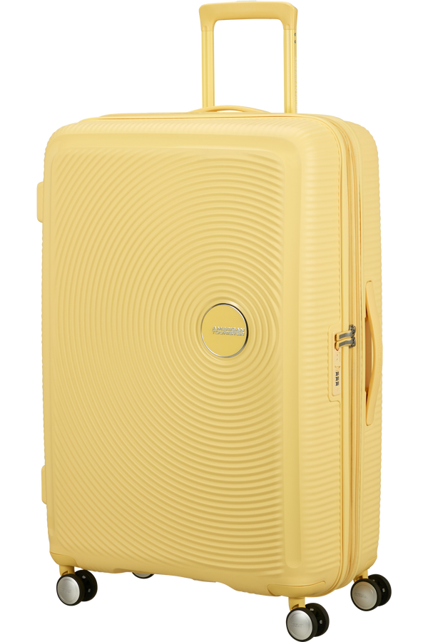 American Tourister SoundBox Spinner TSA Expandable 77cm  Pastel Yellow American Tourister SoundBox Spinner TSA Expandable 77cm  Pastel Yellow
