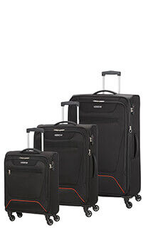 American Tourister Hyperbreez 3 pc Set A  Black