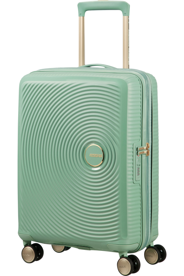 American Tourister Soundbox Spinner TSA Expandable 55cm  Almond Green/Gold