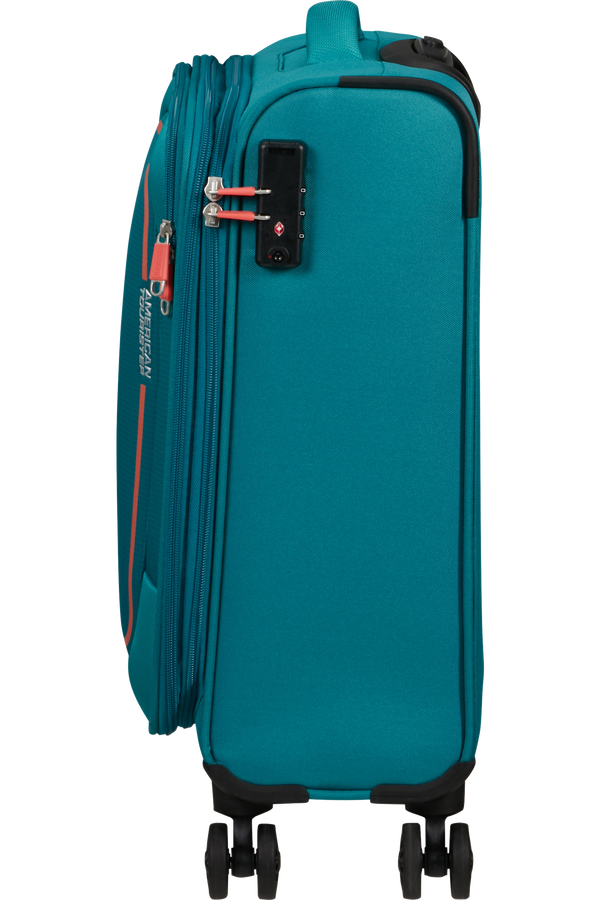 American Tourister Pulsonic Spinner Expandable 55cm  Stone Teal