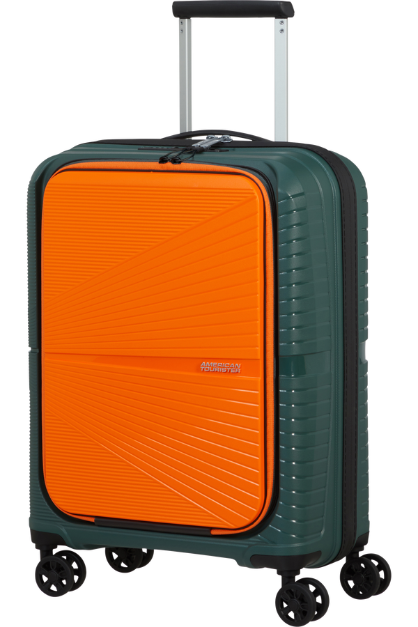 American Tourister Airconic Spinner Frontloader 15.6' 55cm  Forest Green/Orange