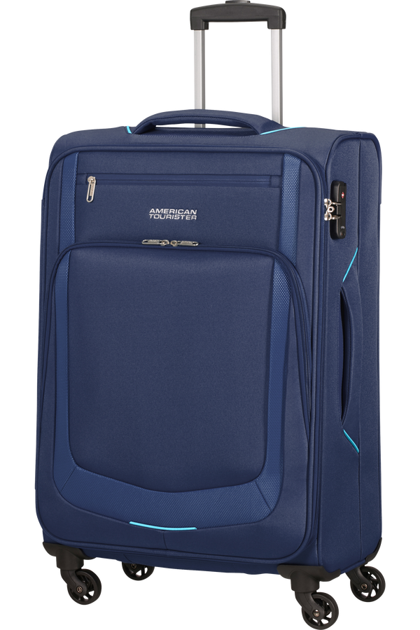 American Tourister Summer Session Spinner TSA M  Dark Blue/Light Blue