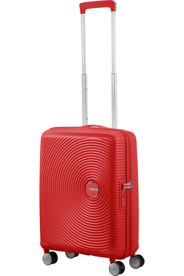 American Tourister Soundbox Spinner Expandable 55cm  Coral Red American Tourister Soundbox Spinner Expandable 55cm  Coral Red