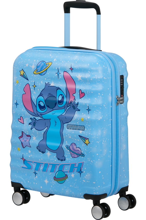 Disney Wavebreaker 55cm Lentolaukku | American Tourister Disney Wavebreaker Spinner TSA Disney Fl 55cm  Stitch Universe