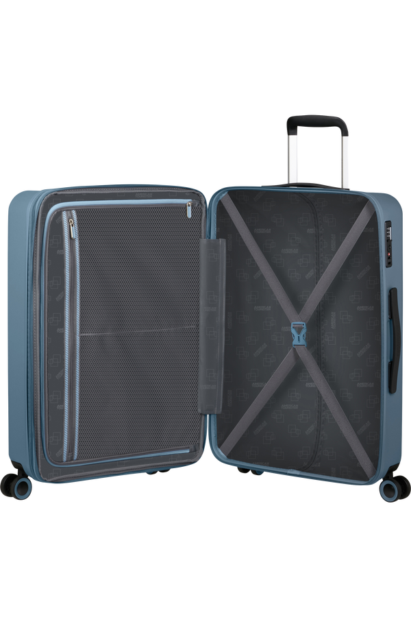 American Tourister Dynabelt Spinner EXP TSA 66cm  Rainstorm Blue American Tourister Dynabelt Spinner EXP TSA 66cm  Rainstorm Blue