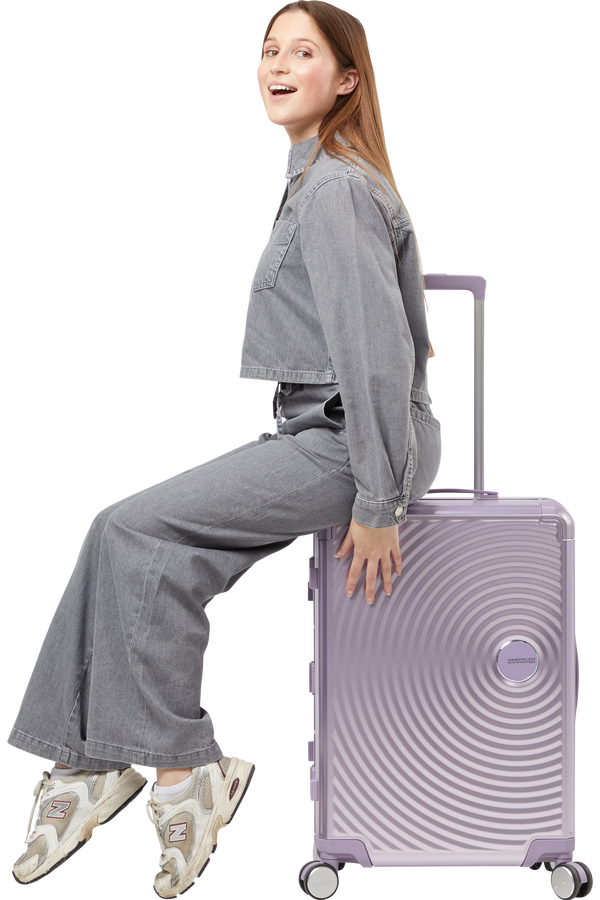 American Tourister Soundbox Alu Spinner TSA 68cm  Stormy Lilac