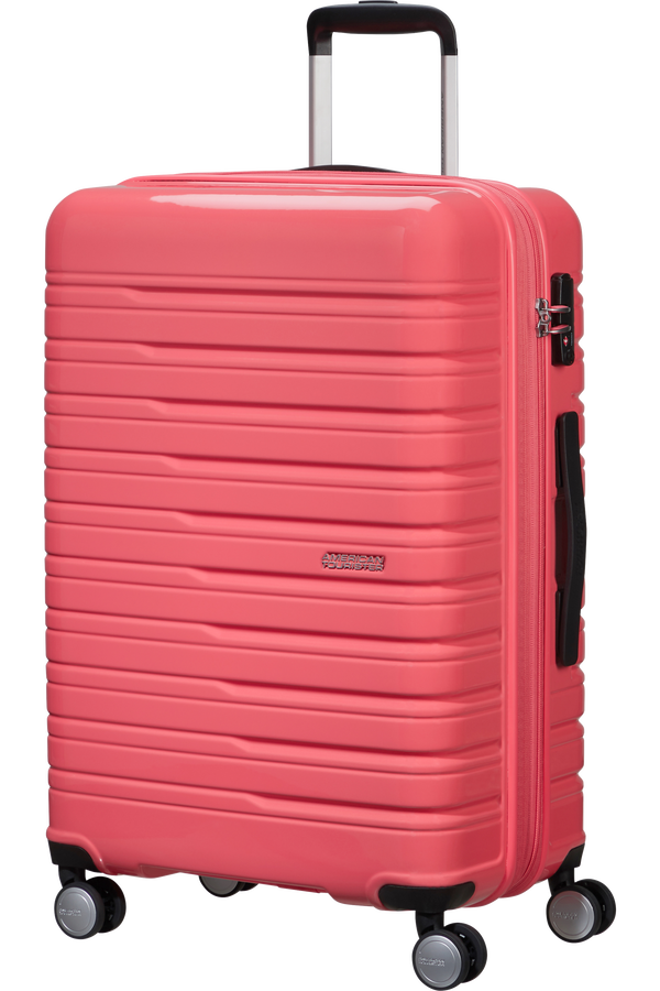 American Tourister Flashline Pop Spinner Exp TSA 67cm  Coral Pink American Tourister Flashline Pop Spinner Exp TSA 67cm  Coral Pink