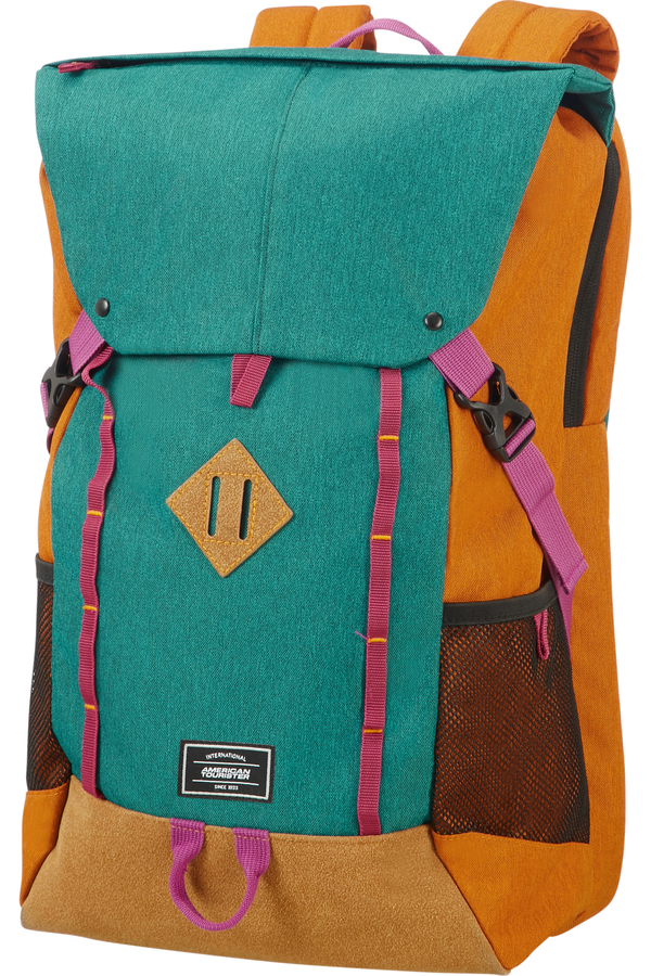 American Tourister Urban Groove Lifestyle Backpack 17.3inch  Green/Orange
