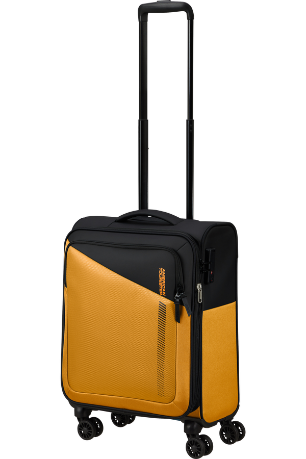American Tourister Daring Dash Spinner Expandable TSA S  Black/Yellow