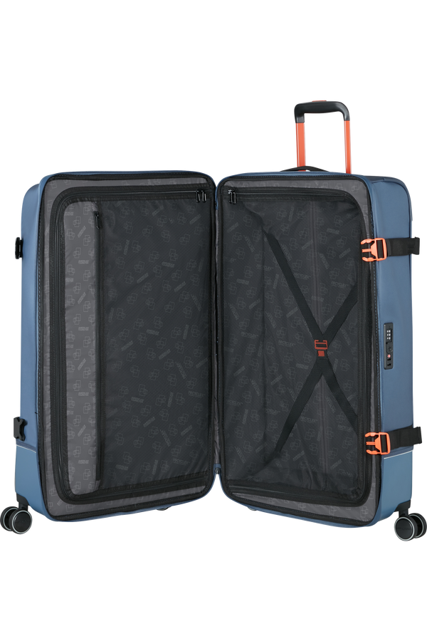American Tourister Urban Track Spinner L TSA Coated 79cm  Navy/Orange