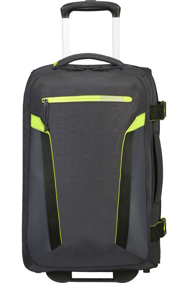 American Tourister At Eco Spin Duffle with Wheels Backpack TSA 55cm Atlas Grey